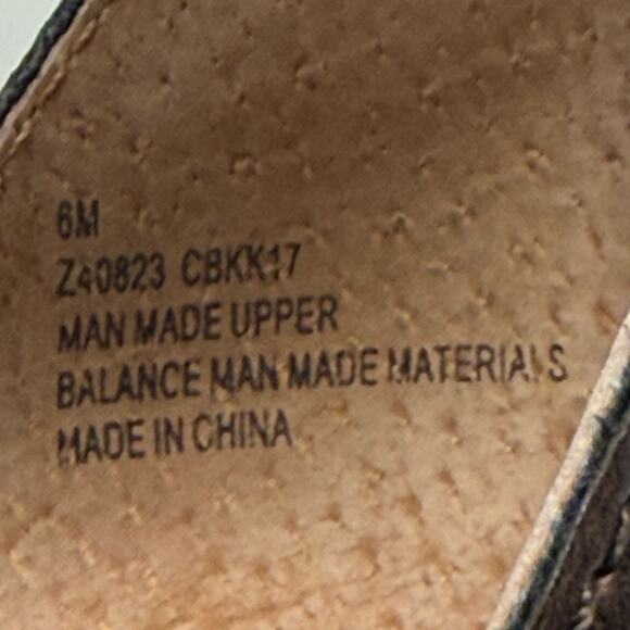 BOC Born Concept Brown Gladiator Wedge Sandals Women’s 6 Zip Back Comfort - Picture 8 of 8